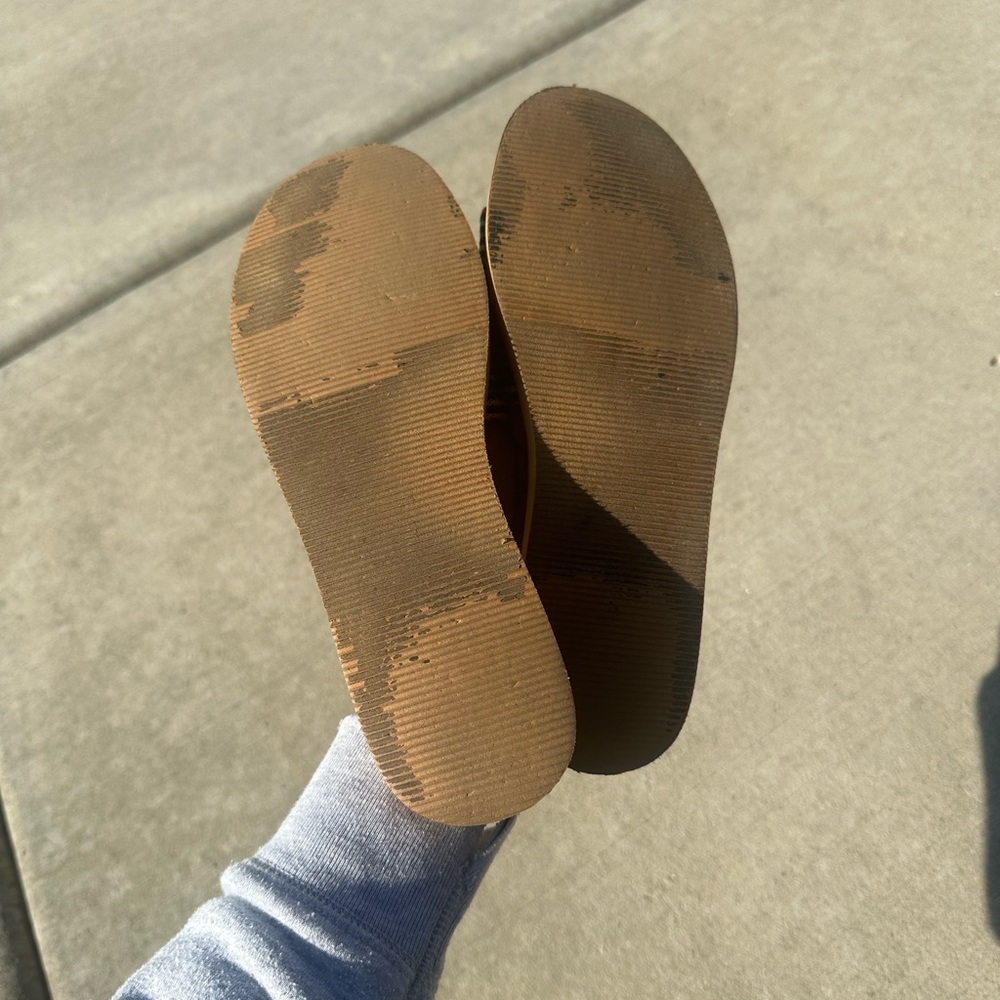 Madewell The Maddie Slide Sandal in Rainbow Stripe - Picture 5 of 6